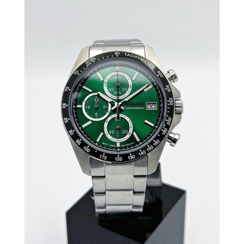 Custom Seiko Mod • Green Mecha-Quartz • 39.5mm